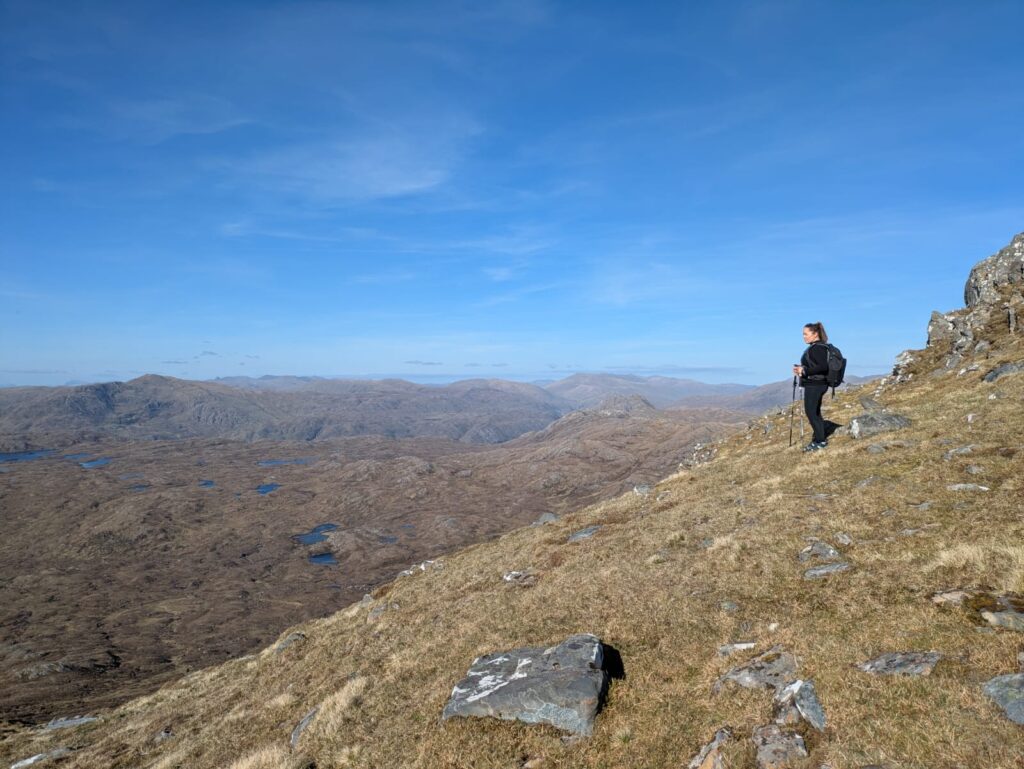 Scenic picture of Nicola training for the Sahara fundraiser