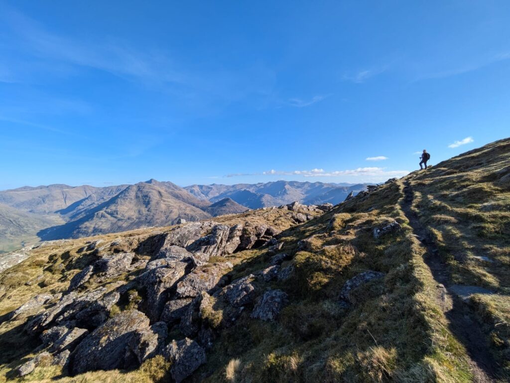 Scenic picture of Nicola training for the Sahara Trek
